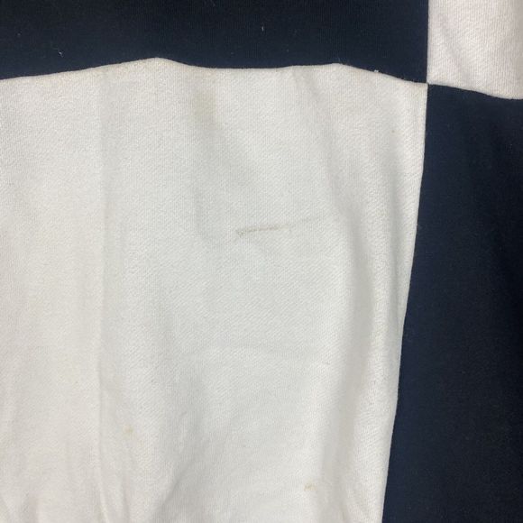 Vans Hoodie Adult XL Black White Off The Wall Check Pieced Geometric Gold - Picture 2 of 7